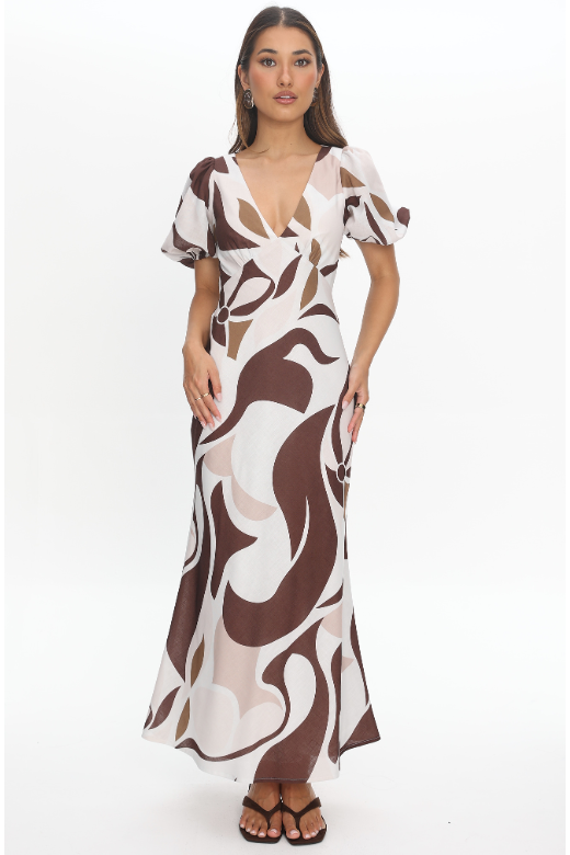 Avery Dress Brown