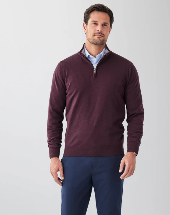 High Flex Half Zip Jumper Plum