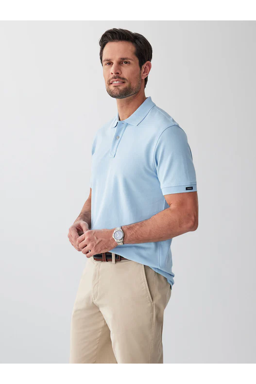 Classic Pique Polo Sky Blue