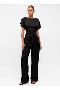 Minnie Satin Pant Black