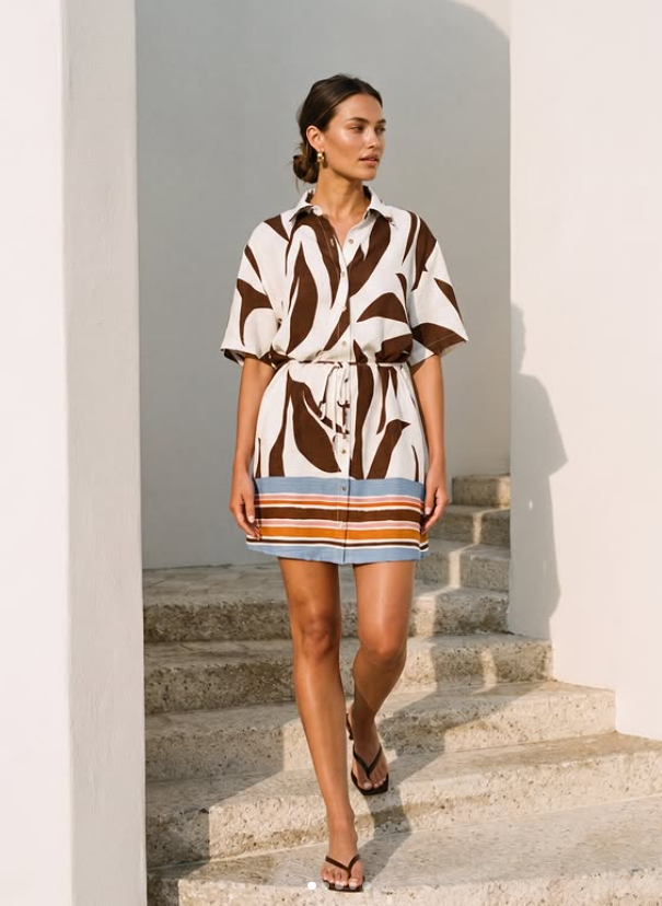 Mia Print Dress