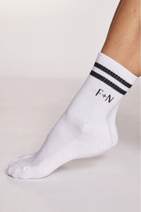 Core Stripe Socks Black & White