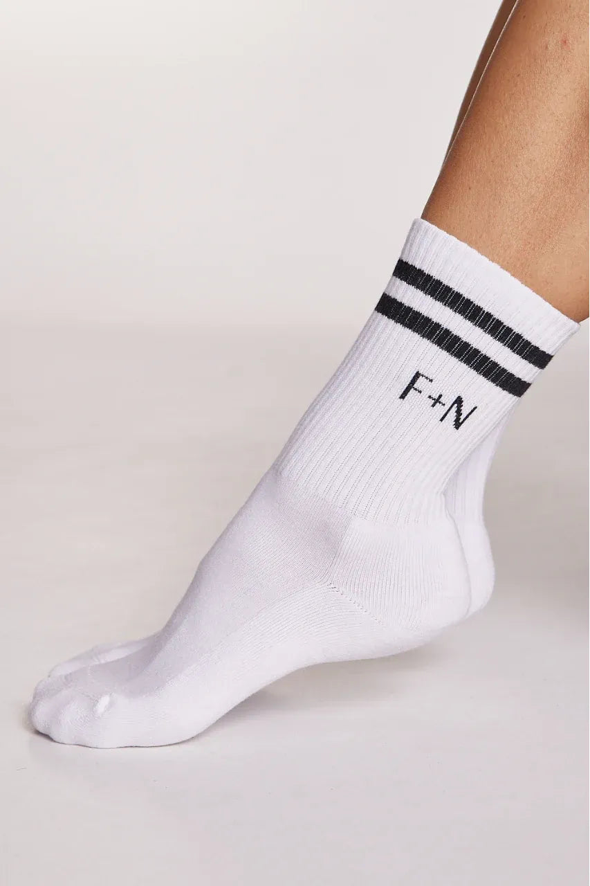 Core Stripe Socks Black & White
