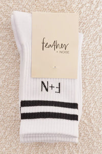 Core Stripe Socks Black & White