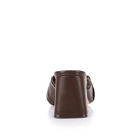 Stella Block Heel Mules Chocolate