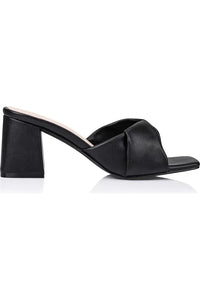 Stella Block Heel Mules Black