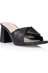 Stella Block Heel Mules Black