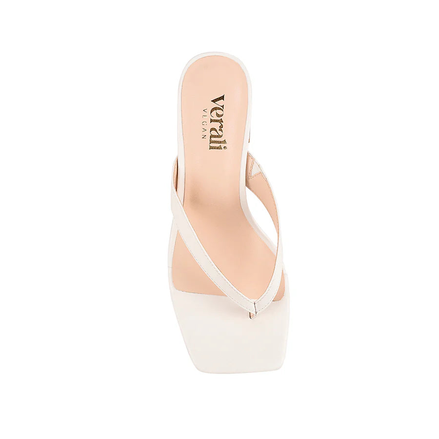 Stoked Block Thong Heel Chalk