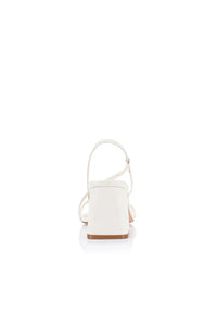 Stormi Block Heels White