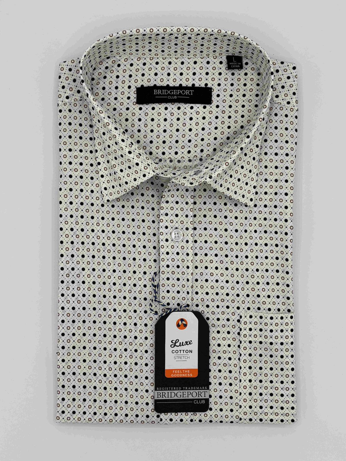 Men's Print Woven S/S Shirt White