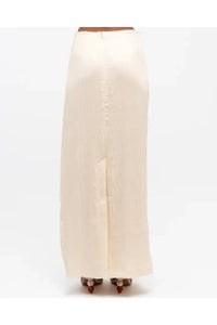 Textured Maxi Skirt Ivory
