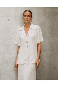 Textured Shirt Ivory