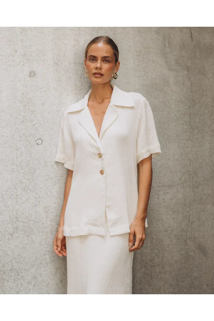 Textured Shirt Ivory