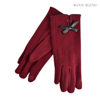 Flat Bow Gloves Wine