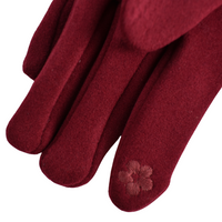 Flat Bow Gloves Wine