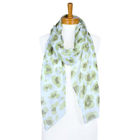 Animal Print Scarf Olive