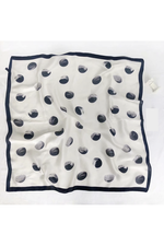 Polka Dot Scarf White