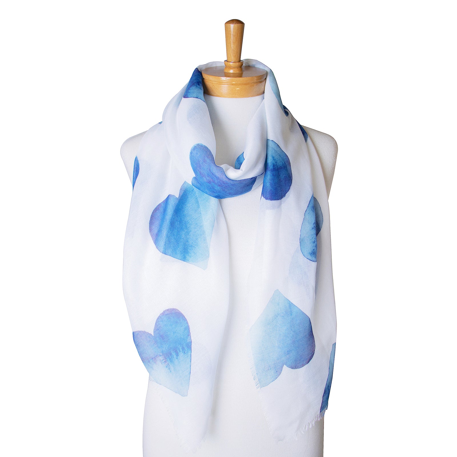 Love Hearts Scarf Royal Blue