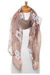 Floral Scarf Brown