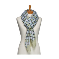 Mosaic Pattern Scarf Light Mint