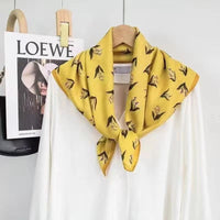 Bell Flower Square Scarf Marigold Yellow