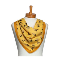 Bell Flower Square Scarf Marigold Yellow