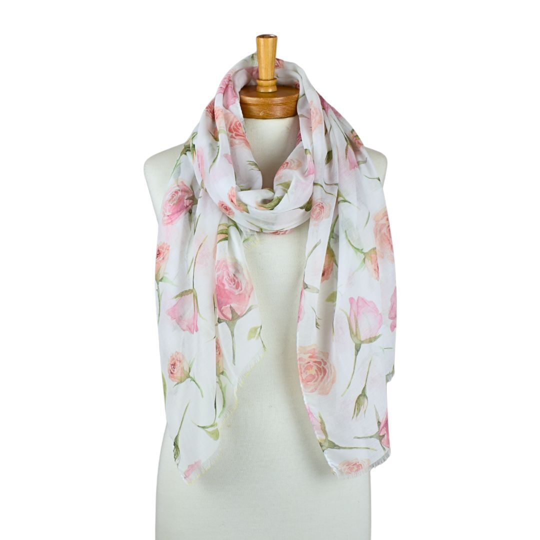 Rose Garden Scarf Pink