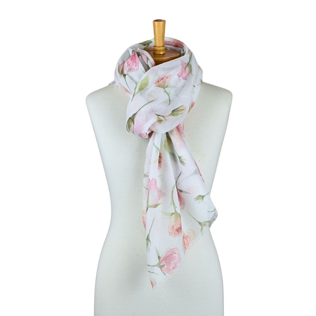 Rose Garden Scarf Pink