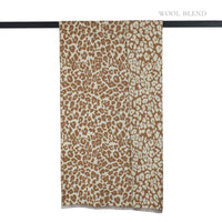 Reversible Leopard Luxe Scarf Camel