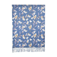 Magnolia Garden Scarf Cobalt Blue