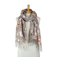 Magnolia Garden Scarf Grey