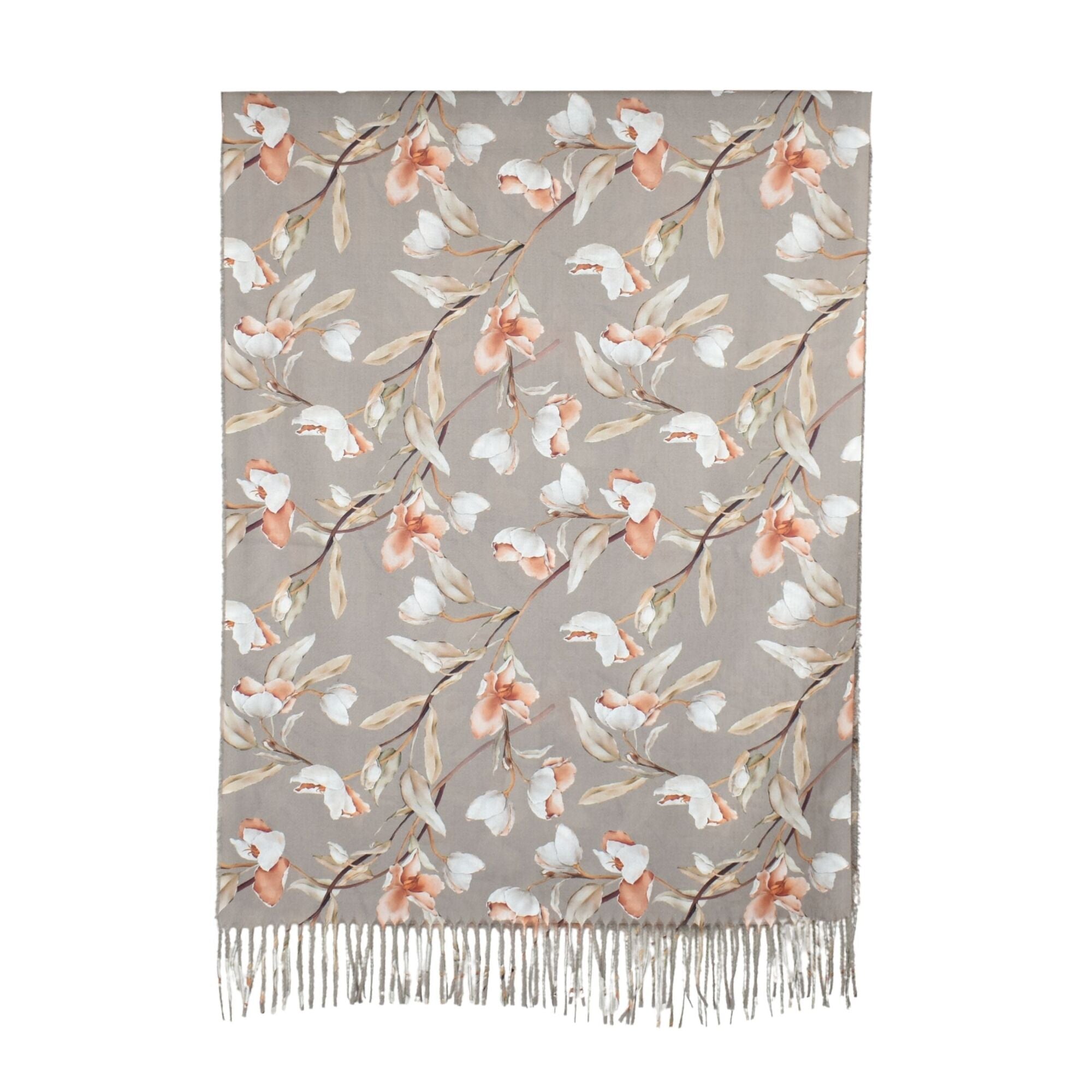 Magnolia Garden Scarf Grey