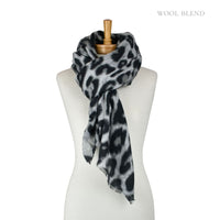 Luxe Leopard Scarf Grey