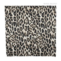 Luxe Leopard Scarf Beige