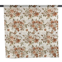 Vintage Rose Garden Scarf White/Brown