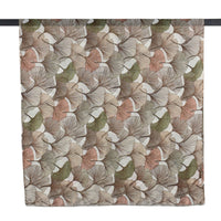 Ginkgo Leaf Scarf Brown