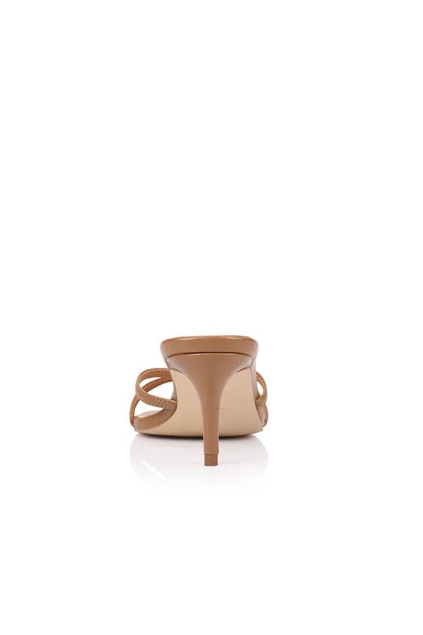 Tarzan Heeled Mules Dark Camel