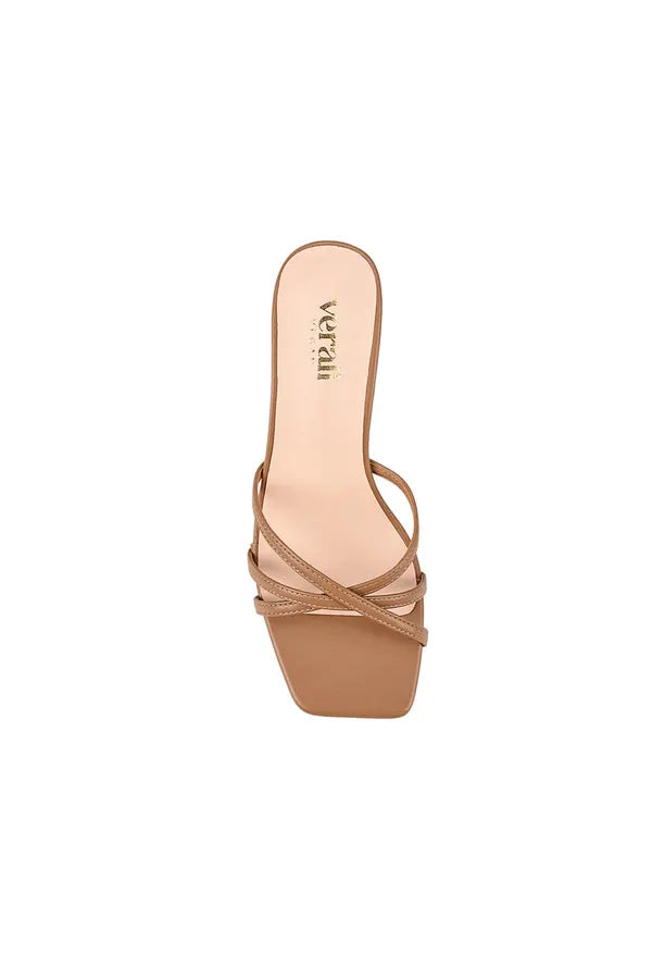 Tarzan Heeled Mules Dark Camel