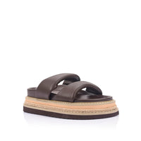Teagan Flatform Slide Chocolate