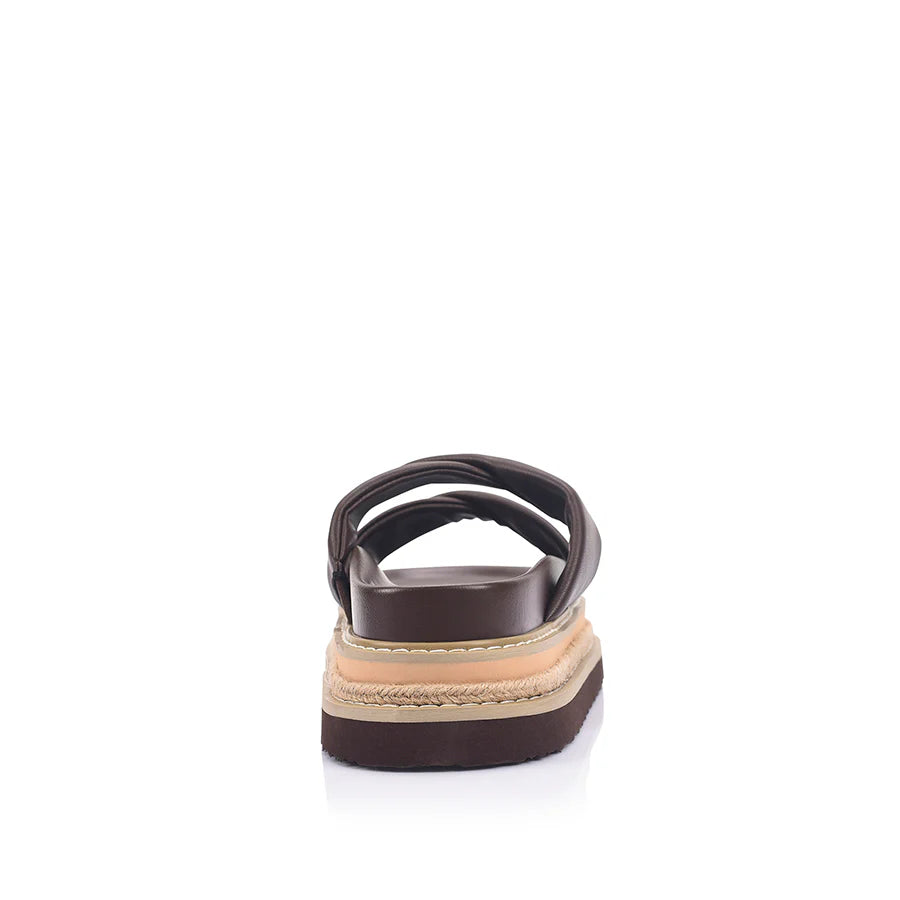 Teagan Flatform Slide Chocolate