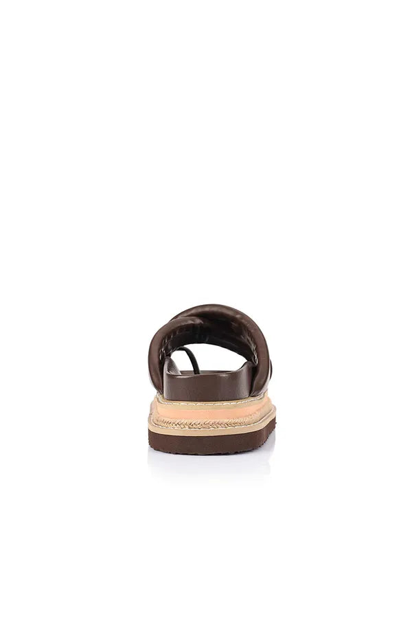 Thelma Flatform Slide Chocolate