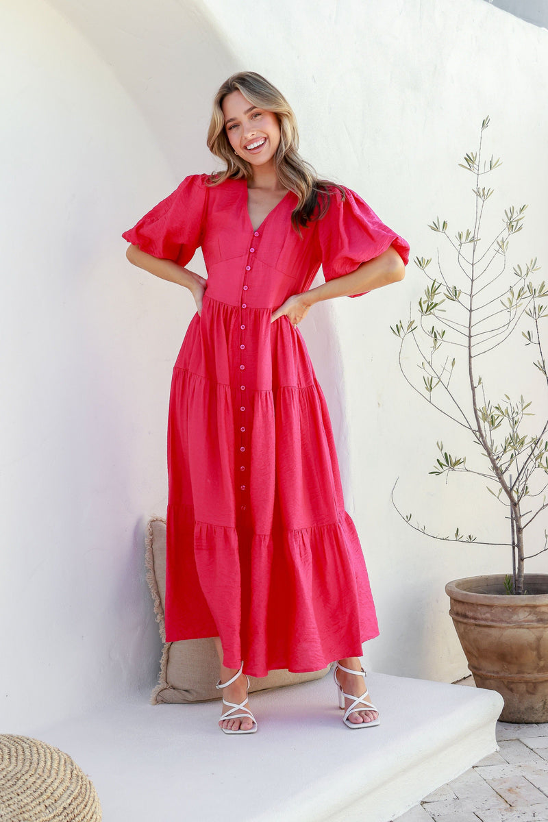 Sabrina Dress Hot Pink