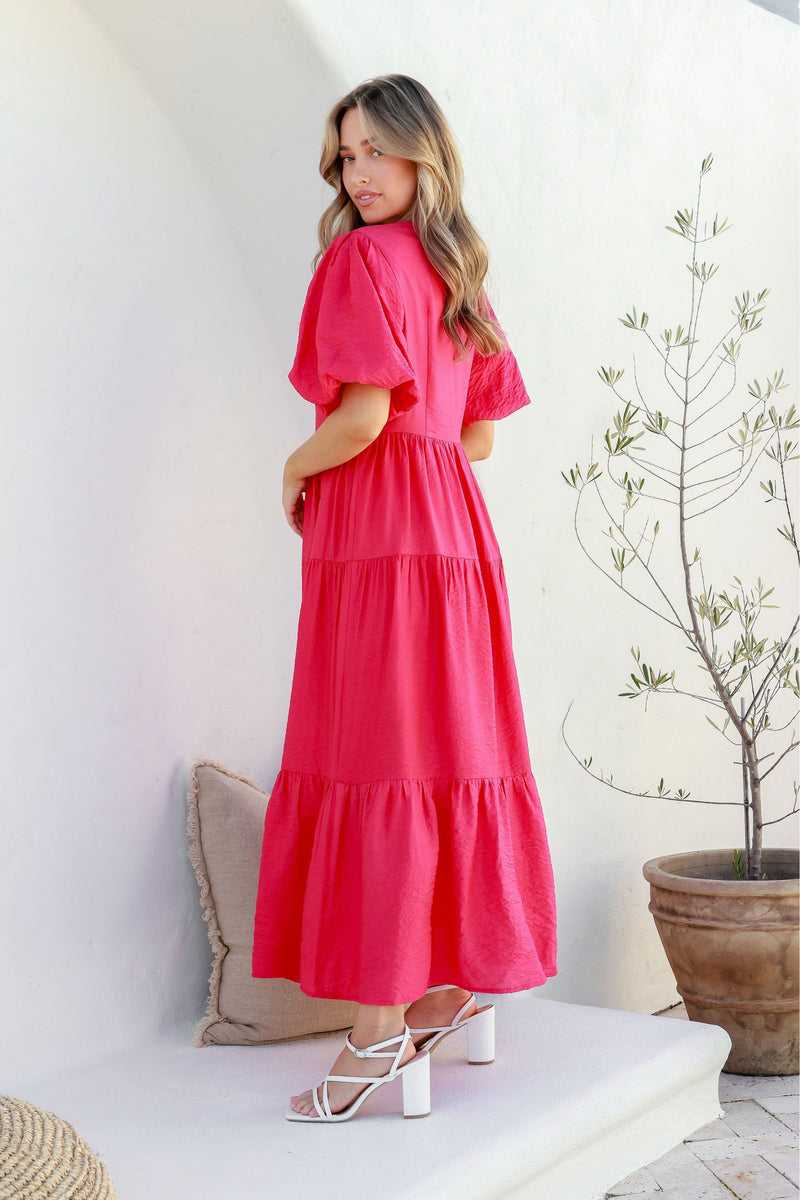 Sabrina Dress Hot Pink