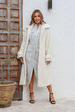 Hannah Teddy Coat White