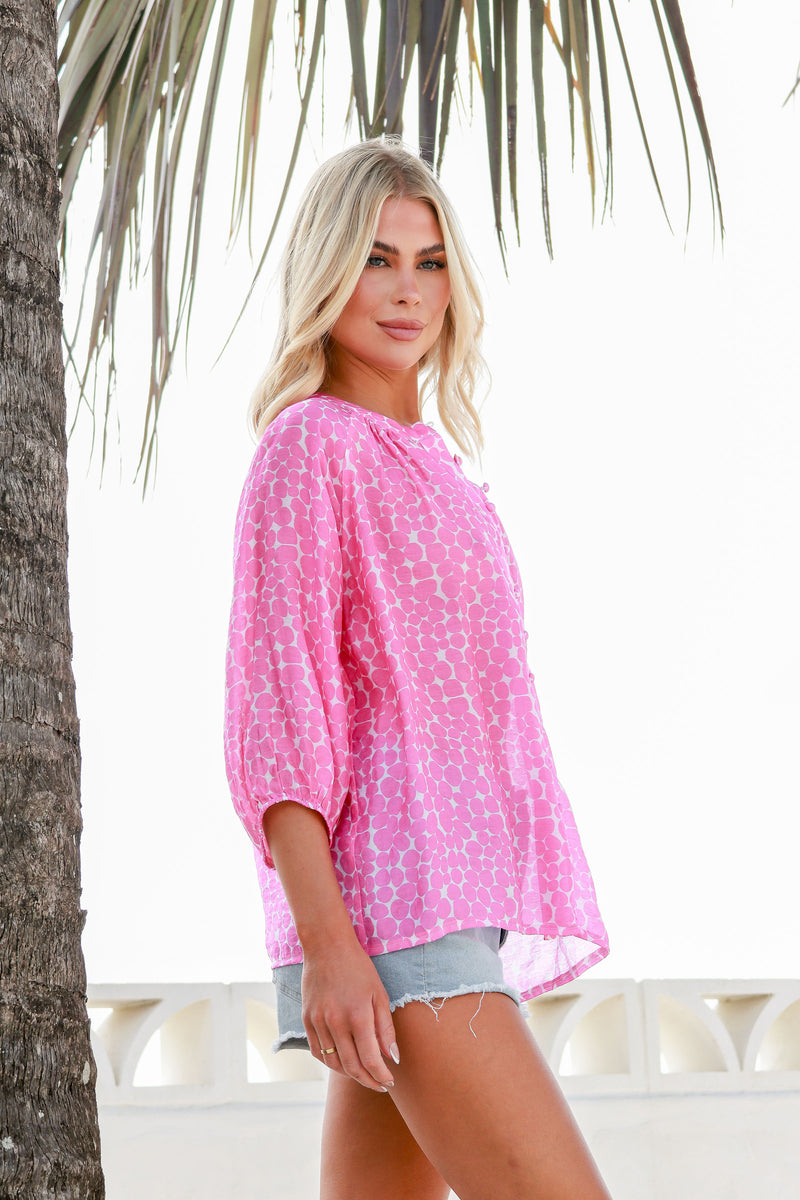 Mandy Pebble Top Pink