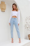 Scarlett Mom Jean Blue