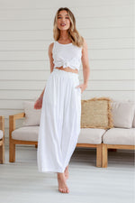 Jaylee Linen Pant White