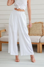 Jaylee Linen Pant White