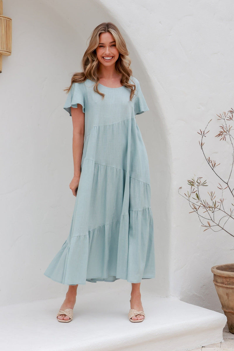 Kara Maxi Dress Sky Blue
