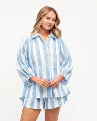 Olivia Stripe Shirt Blue